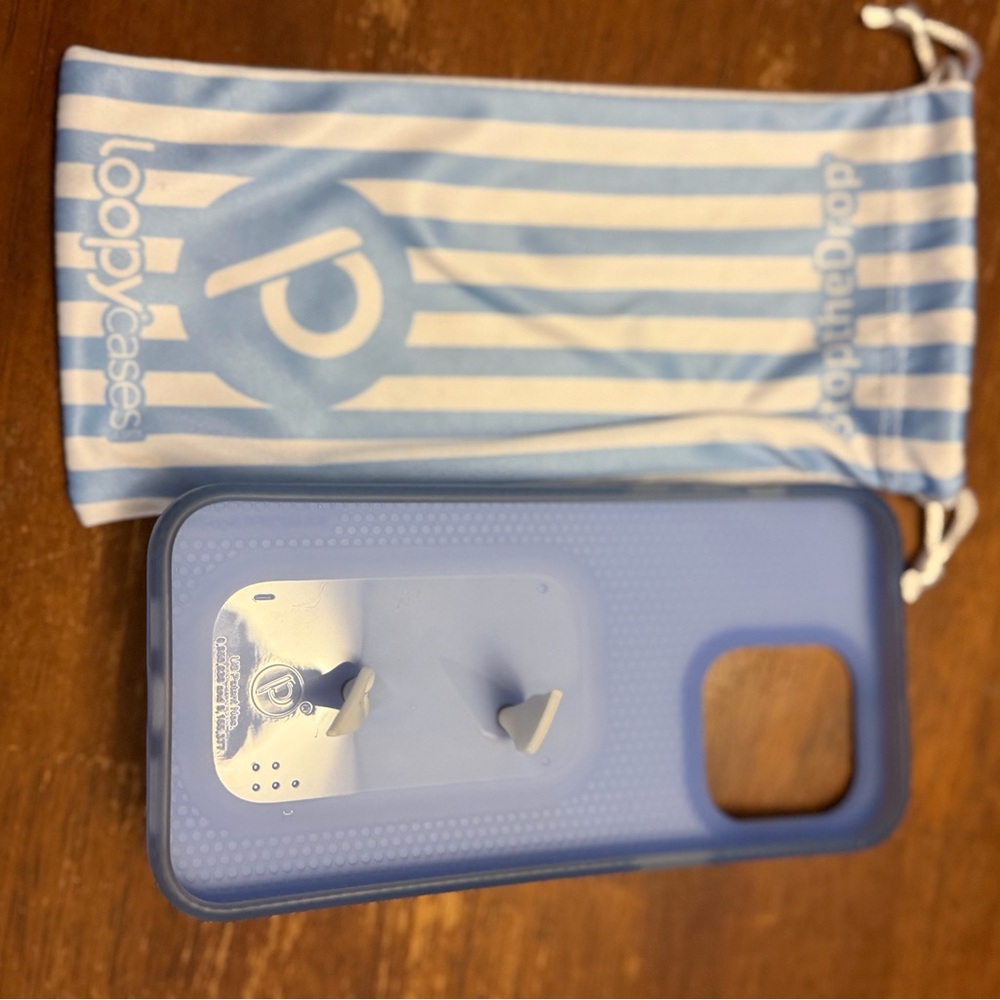 Loopy Case Sky and White Striped Phone Cover - Picture 2 of 2